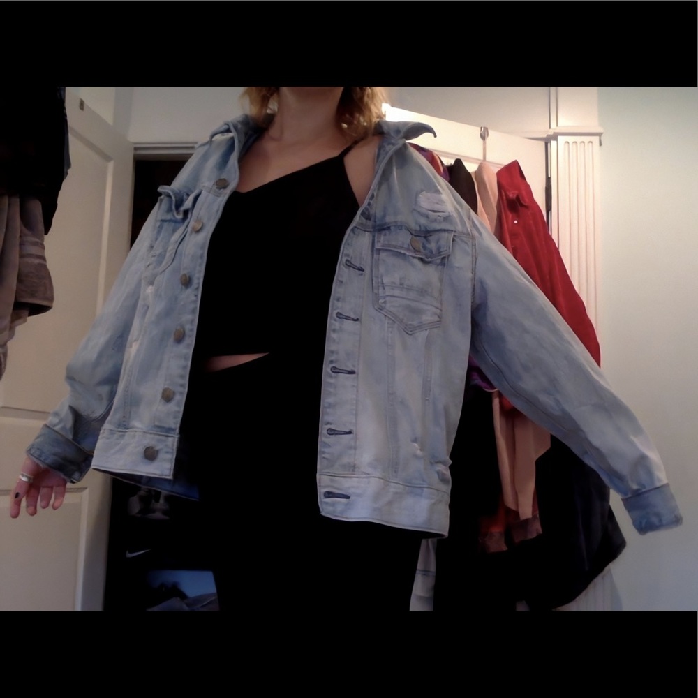 oversized jean jacket